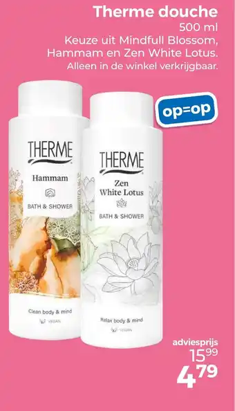 Trekpleister Therme douche aanbieding