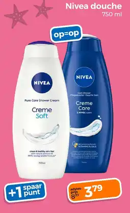 Trekpleister Nivea douche aanbieding
