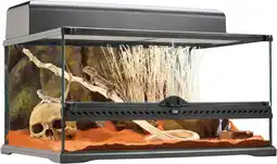 Amazon Exo Terra Glazen terrarium, met unieke ventilatie aan de voorkant, 60 x 45 x 30 cm aanbieding