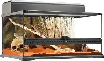 Amazon Exo Terra Glazen terrarium, met unieke ventilatie aan de voorkant, 60 x 45 x 30 cm aanbieding