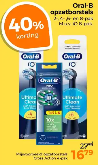 Trekpleister Oral-B opzetborstels aanbieding