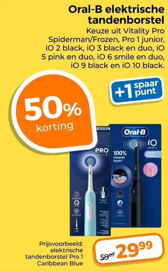 Trekpleister Oral-B elektrische tandenborstel aanbieding