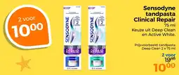 Trekpleister Sensodyne tandpasta Clinical Repair aanbieding