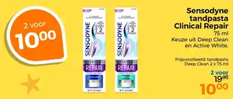 Trekpleister Sensodyne tandpasta Clinical Repair aanbieding