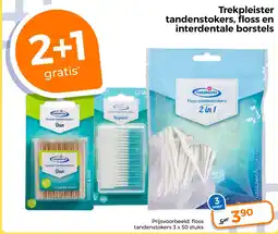 Trekpleister Trekpleister tandenstokers, floss en interdentale borstels aanbieding