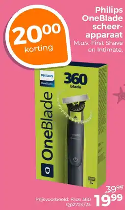 Trekpleister Philips OneBlade scheer apparaat aanbieding
