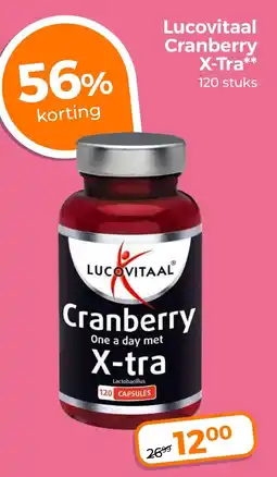 Trekpleister Lucovitaal Cranberry X-Tra aanbieding