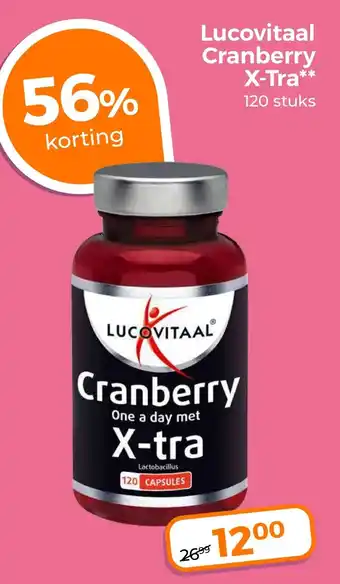 Trekpleister Lucovitaal Cranberry X-Tra aanbieding
