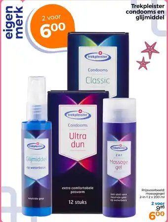Trekpleister Trekpleister condooms en glijmiddel aanbieding