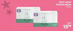 Trekpleister Naïf water babydoekjes aanbieding