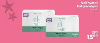 Trekpleister Naïf water babydoekjes aanbieding