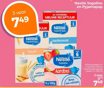 Trekpleister Nestle Yogolino en Pyjamapap aanbieding