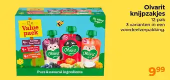 Trekpleister Olvarit Olvarit knijpzakjes aanbieding