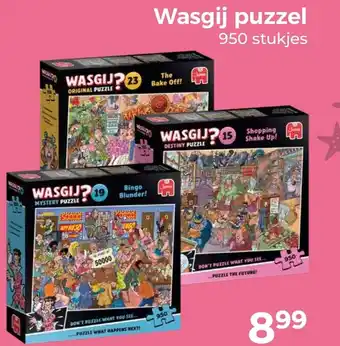 Trekpleister Wasgij puzzel aanbieding