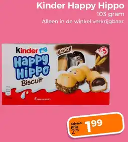 Trekpleister Kinder Happy Hippo aanbieding