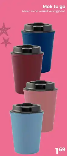 Trekpleister Mok to go aanbieding