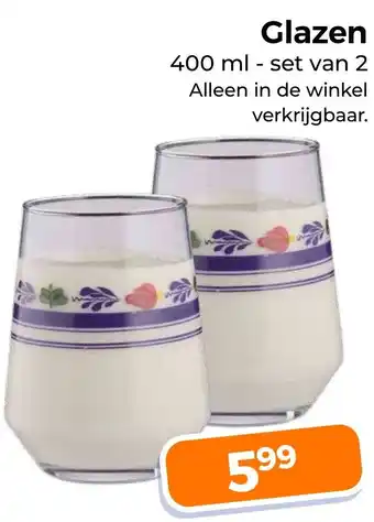 Trekpleister Glazen aanbieding