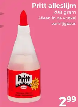 Trekpleister Pritt alleslijm aanbieding