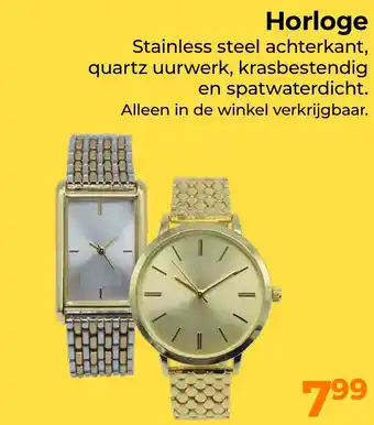 Trekpleister Horloge aanbieding