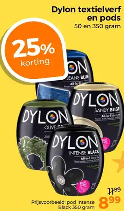 Trekpleister Dylon textielverf en pods aanbieding