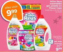 Trekpleister Witte Reus wasmiddel gel, poeder en Power Caps aanbieding