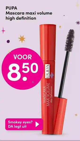 DA PUPA Mascara maxi volume high definition aanbieding