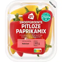 Albert Heijn AH Snoepgroente pitloze paprikamix aanbieding