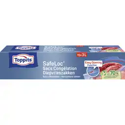 Albert Heijn Toppits Safeloc diepvrieszakken 3 liter aanbieding