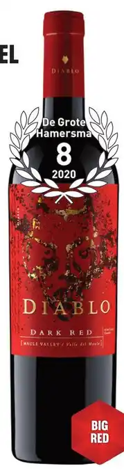 Gall & Gall Diablo Dark Red 75CL Wijn aanbieding