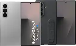 Coolblue Samsung Galaxy Z Fold 7 512GB Zilver 5G + Samsung Siliconen Back Cover Zwart aanbieding