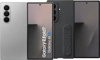 Coolblue Samsung Galaxy Z Fold 7 512GB Zilver 5G + Samsung Siliconen Back Cover Zwart aanbieding