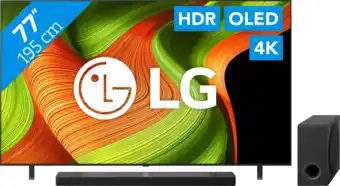 Coolblue LG 77 OLED B56 4K (2025) + LG DS95TR aanbieding