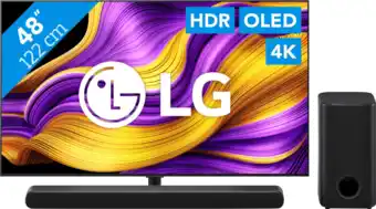 Coolblue LG 48 OLED EVO G56 4K (2025) + LG DS77TY aanbieding