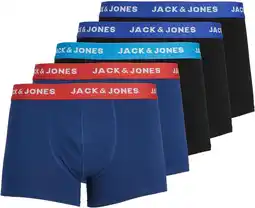 Amazon JACK&JONES Boxers 5-pack Basis Trunks Korte Onderbroeken Logo Print Ontwerp JACLEE aanbieding