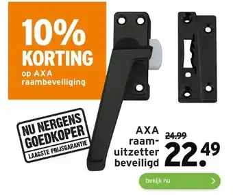 GAMMA AXA raam- uitzetter beveiligd aanbieding