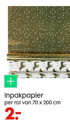 HEMA inpakpapier aanbieding