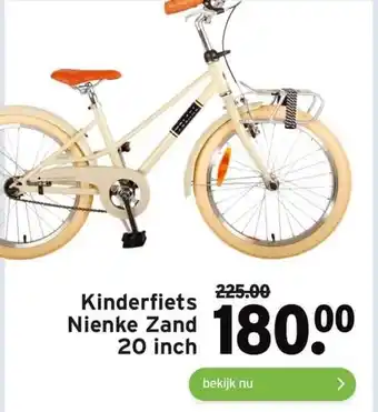 GAMMA Kinderfiets Nienke Zand 20 inch aanbieding