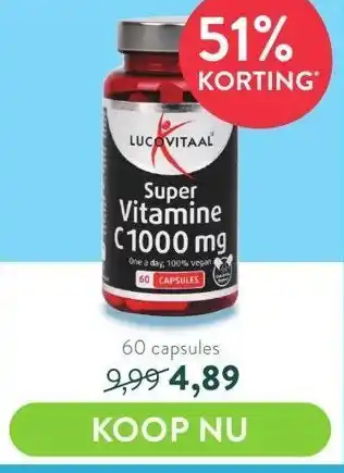 Holland & Barrett Super Vitamine C1000 mg aanbieding