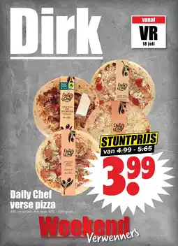 Dirk Daily Chef verse pizza aanbieding