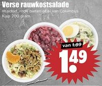 Dirk Verse rauwkostsalade aanbieding