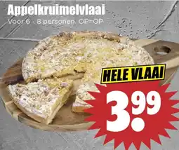 Dirk Appelkruimelvlaai aanbieding
