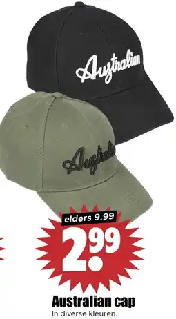 Dirk Australian cap aanbieding