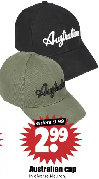Dirk Australian cap aanbieding