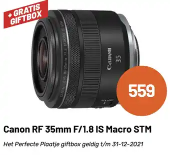 Kamera Express Canon RF 35mm F/1.8 IS Macro STM aanbieding