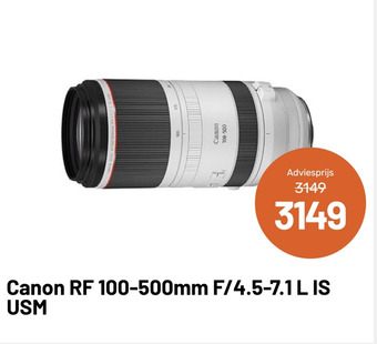 Kamera Express Canon RF 100-500mm F/4.5-7.1L IS USM aanbieding