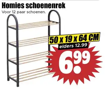 Dirk Homies schoenenrek aanbieding
