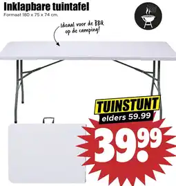 Dirk Inklapbare tuintafel aanbieding