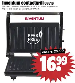 Dirk Inventum contactgrill CG616 aanbieding