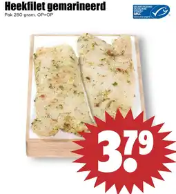 Dirk Heekfilet gemarineerd aanbieding