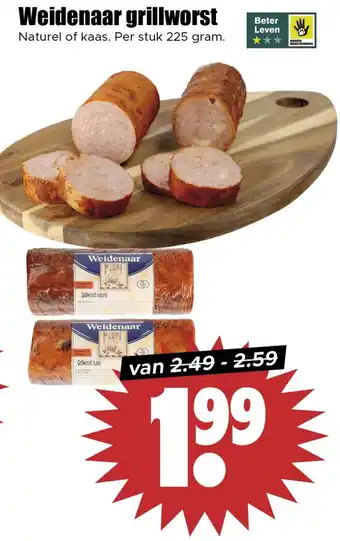 Dirk Weidenaar grillworst aanbieding